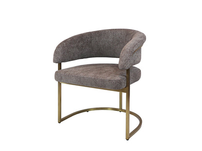 Sierra Chair, Brushed Gold & Mocha