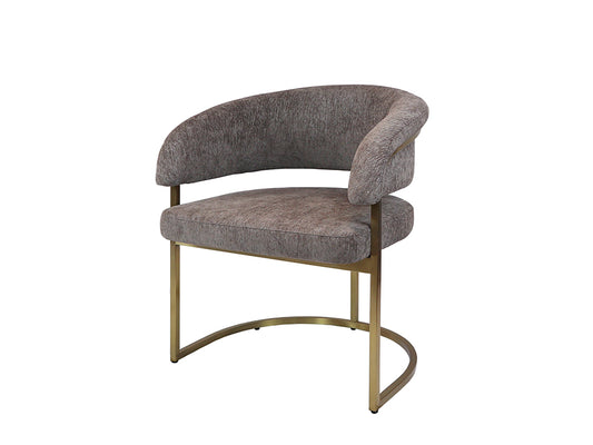 Sierra Chair, Brushed Gold & Mocha