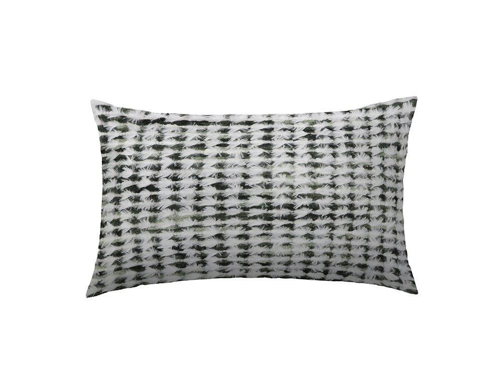 Luxe Fluffy Cushion Cover, Forest Green 50x30