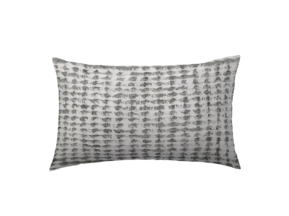 Luxe Fluffy Cushion Cover, Cloud Grey 50x30