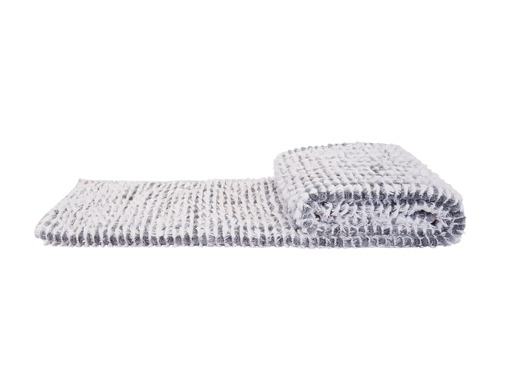 Luxe Fluffy Blanket, Cloud Grey