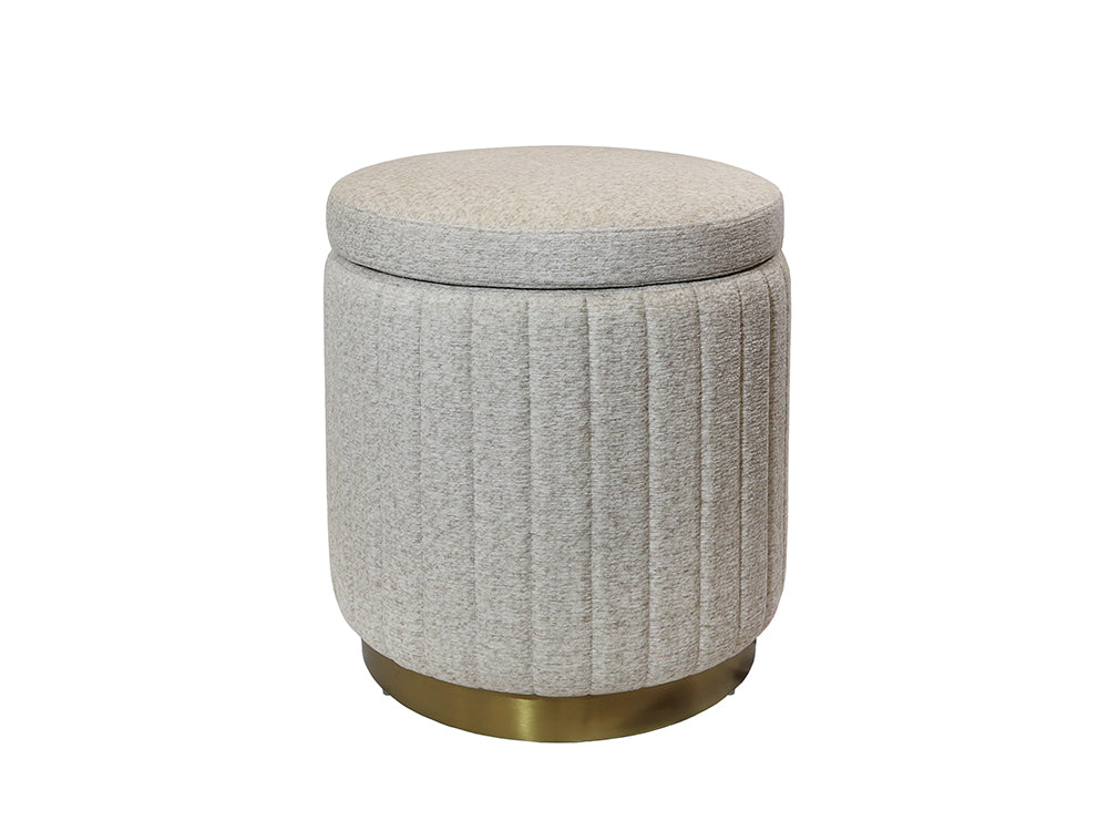 Hoffen Storage Stool, Bisque