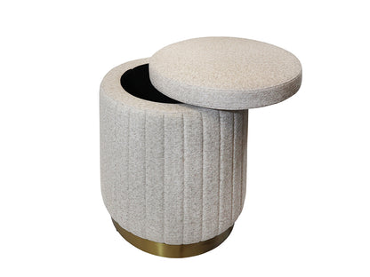 Hoffen Storage Stool, Bisque
