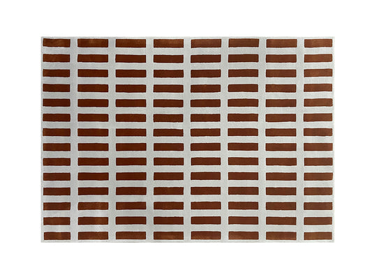 Recca Check Rug, Orange