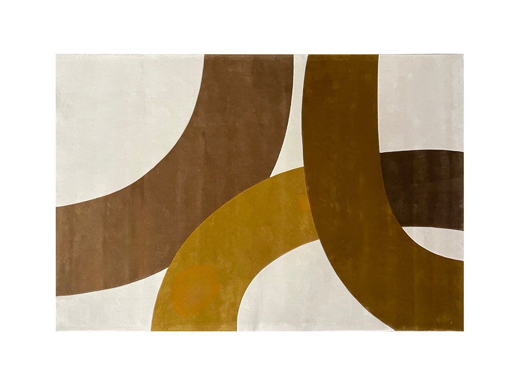 Scarlett Graphic Rug, Mustard