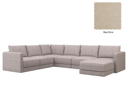 Basel 5 Seat L Shape Sofa
