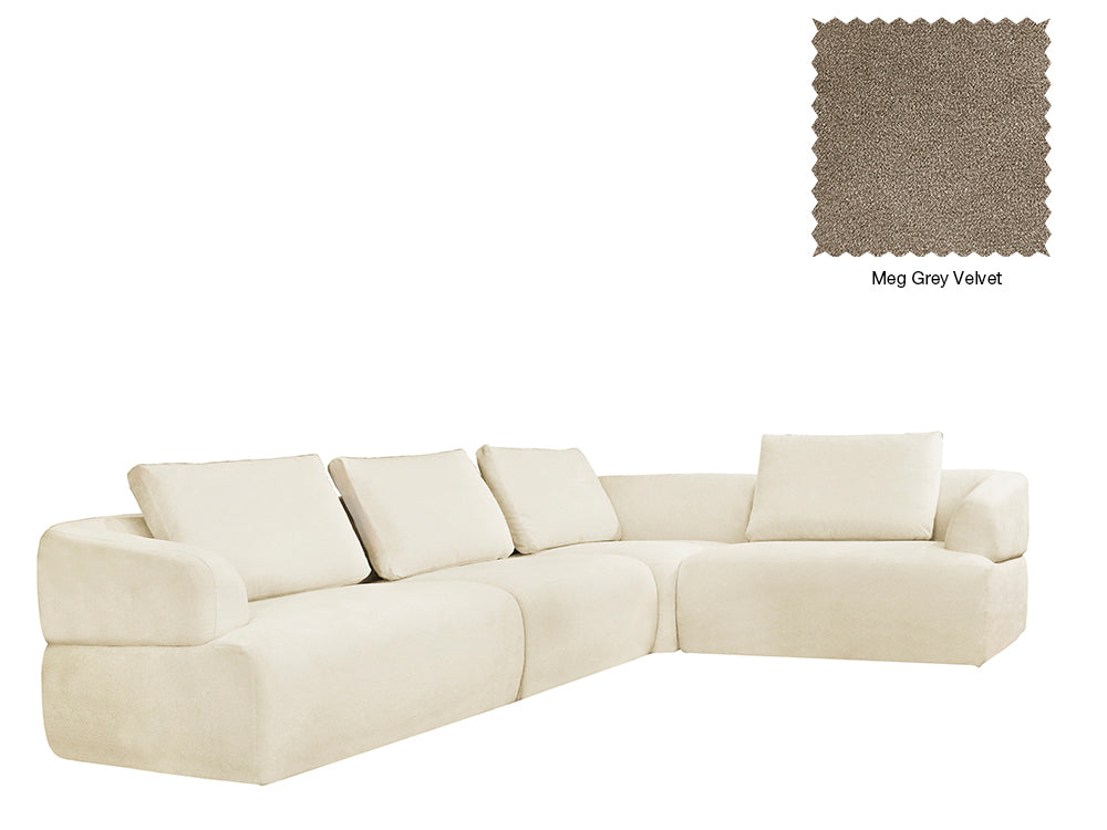 Delvis 4 Seat L Shape Sofa