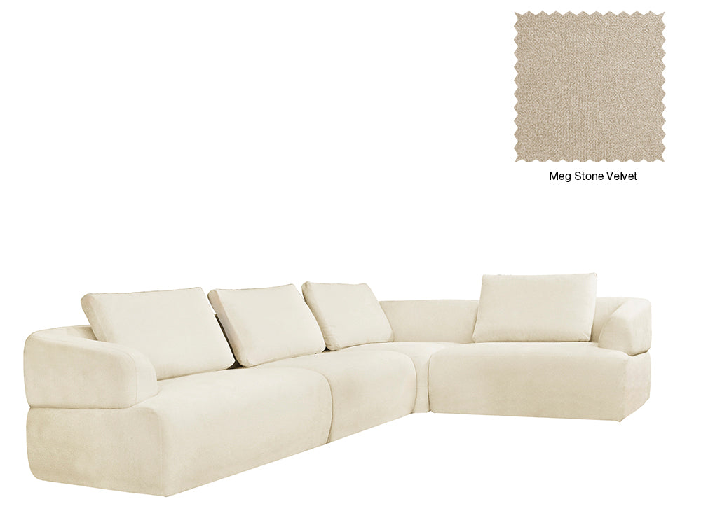 Delvis 4 Seat L Shape Sofa