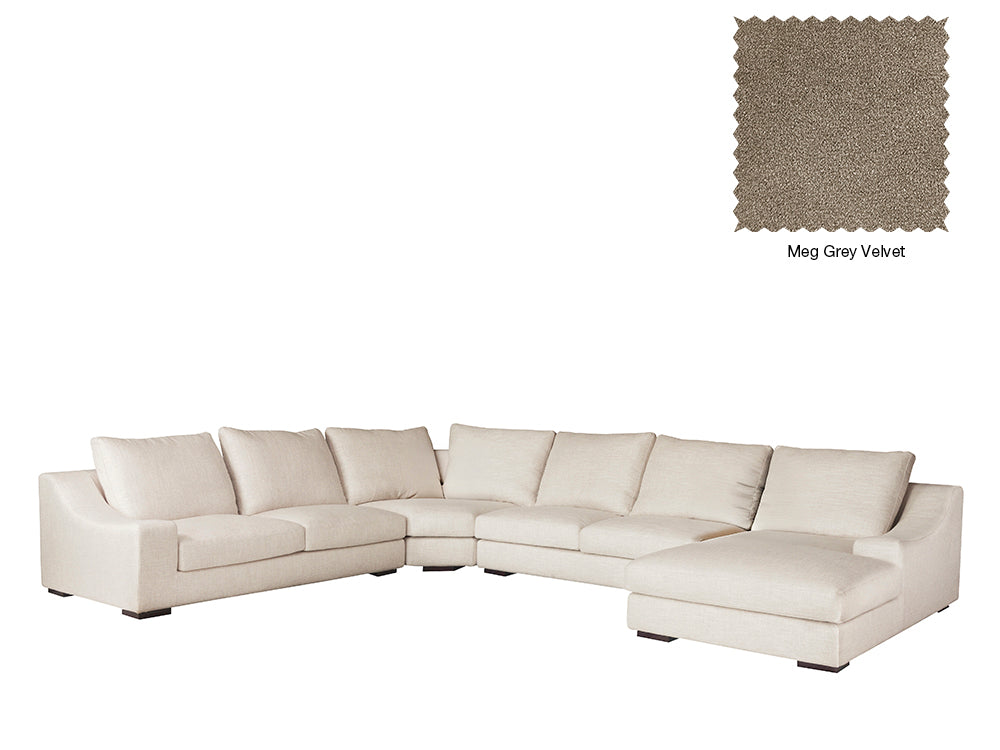 Genoa U Shape with Right Chaise Sofa