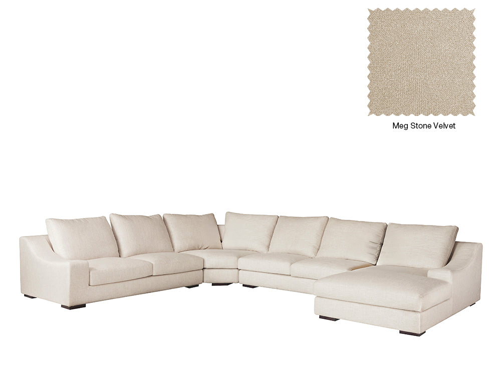 Genoa U Shape with Right Chaise Sofa