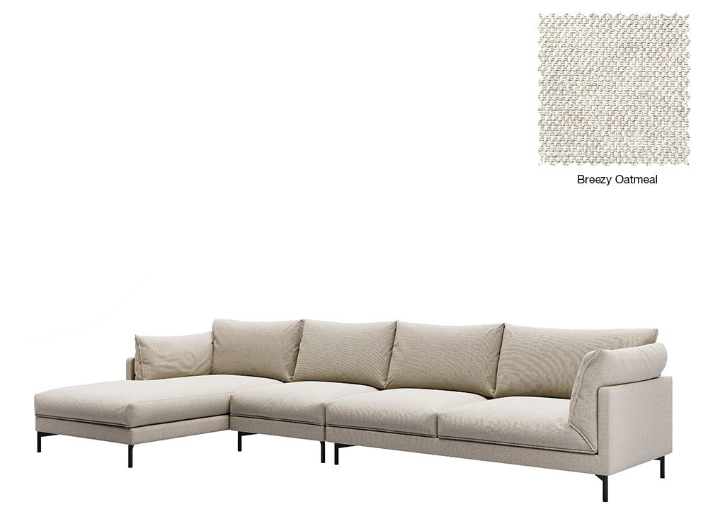 Julian 5 Seat With Chaise Sofa