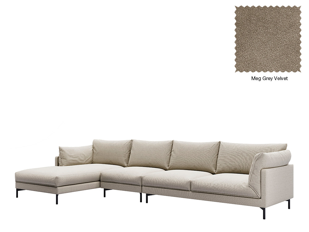 Julian 5 Seat With Chaise Sofa