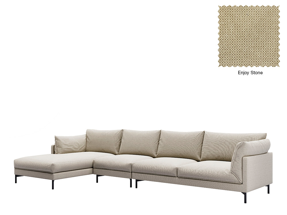 Julian 5 Seat With Chaise Sofa