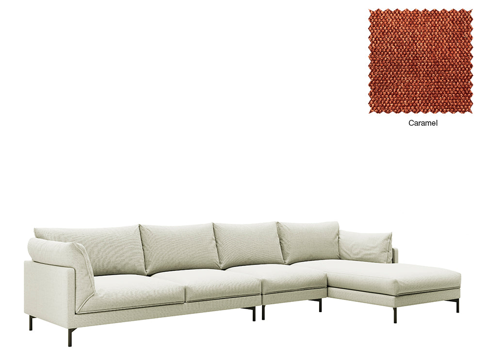 Julian 5 Seat With Chaise Sofa