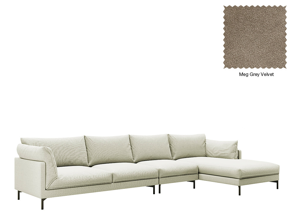 Julian 5 Seat With Chaise Sofa