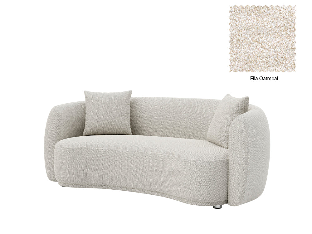 Lilly 3 Seater Curved Sofa