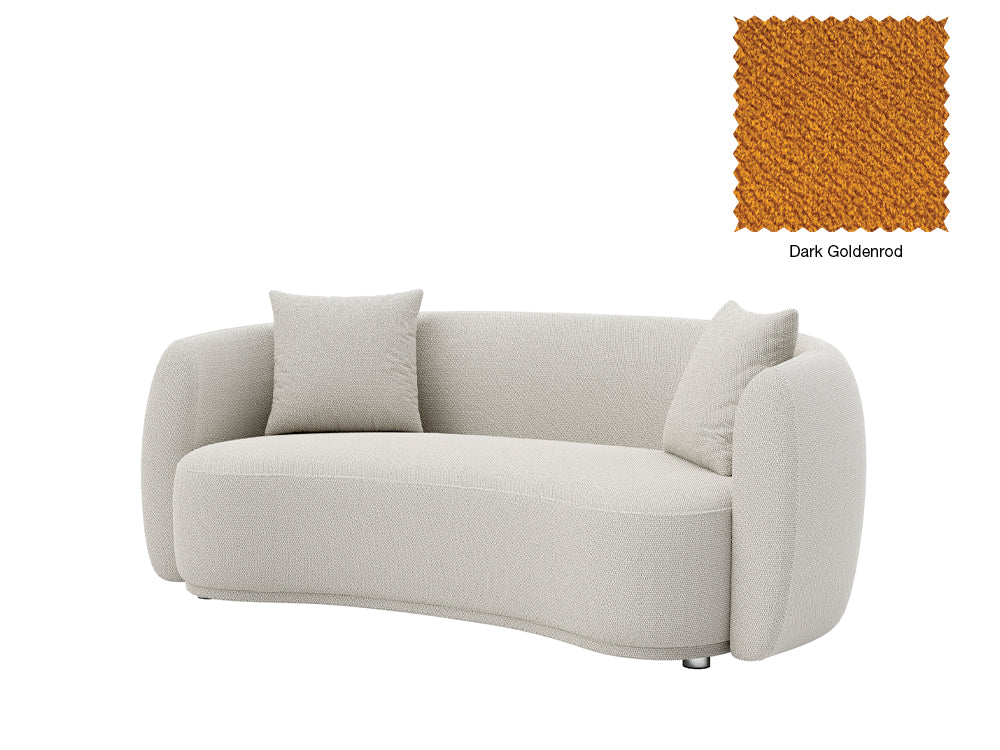 Lilly 3 Seater Curved Sofa