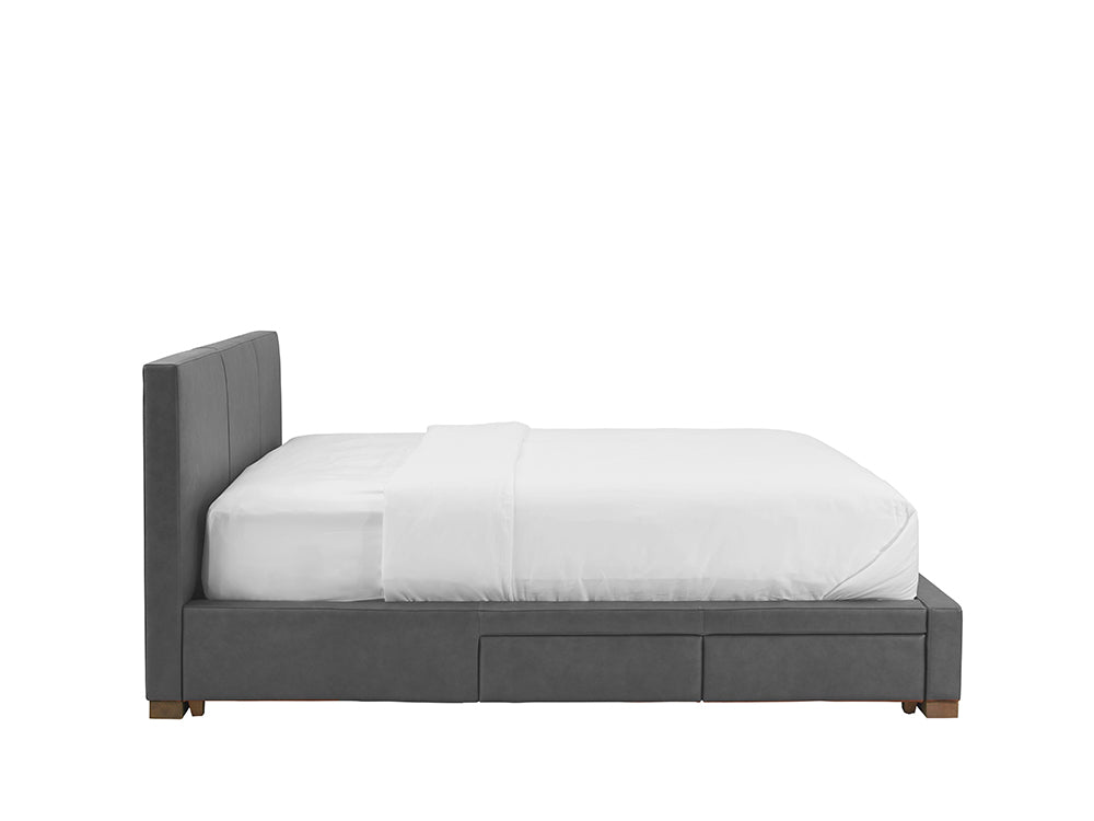 Moderna Bed With 2 Drawers Left