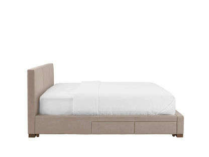 Moderna Bed With 2 Drawers Left