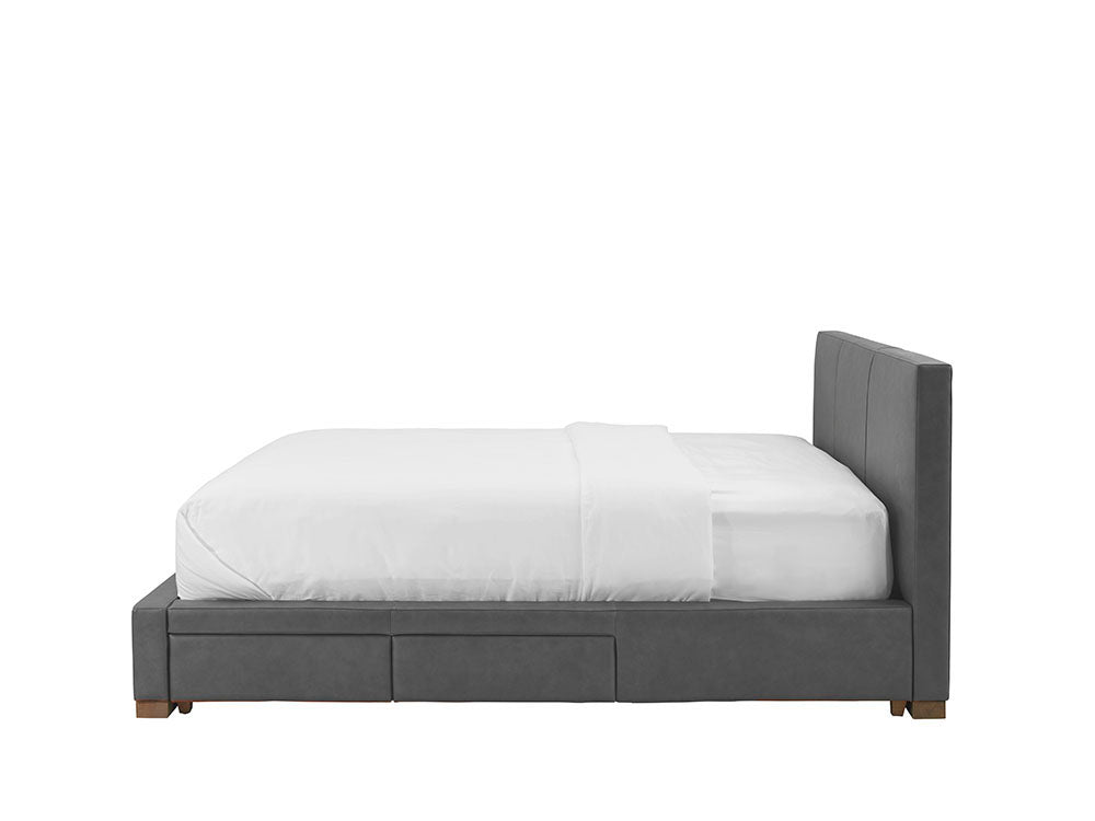 Moderna Bed With 2 Drawers Right