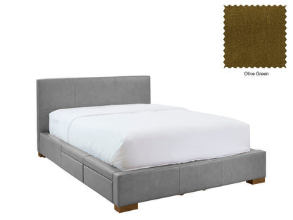 Moderna Bed With 2 Drawers Left
