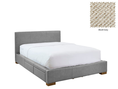 Moderna Bed With 2 Drawers Left
