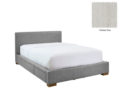 Moderna Bed With 2 Drawers Left