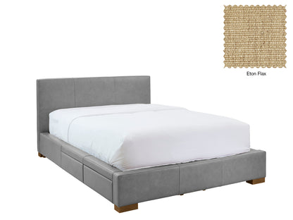 Moderna Bed With 2 Drawers Left