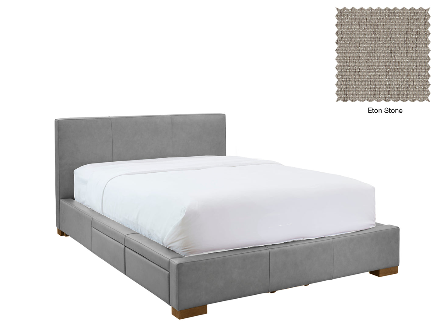 Moderna Bed With 2 Drawers Left