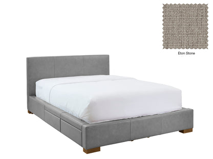Moderna Bed With 2 Drawers Left