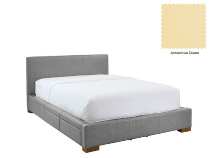 Moderna Bed With 2 Drawers Left
