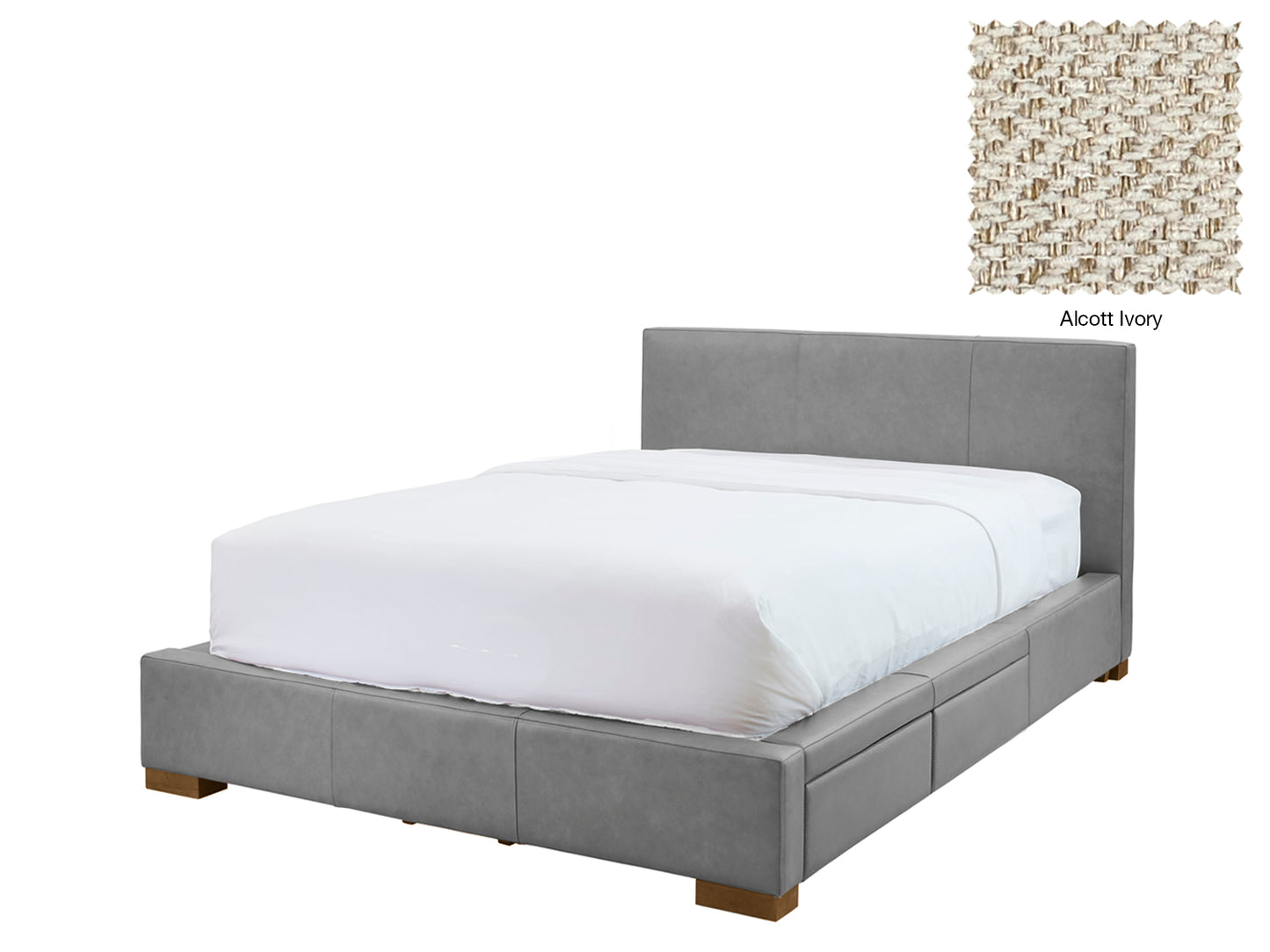 Moderna Bed With 2 Drawers Right