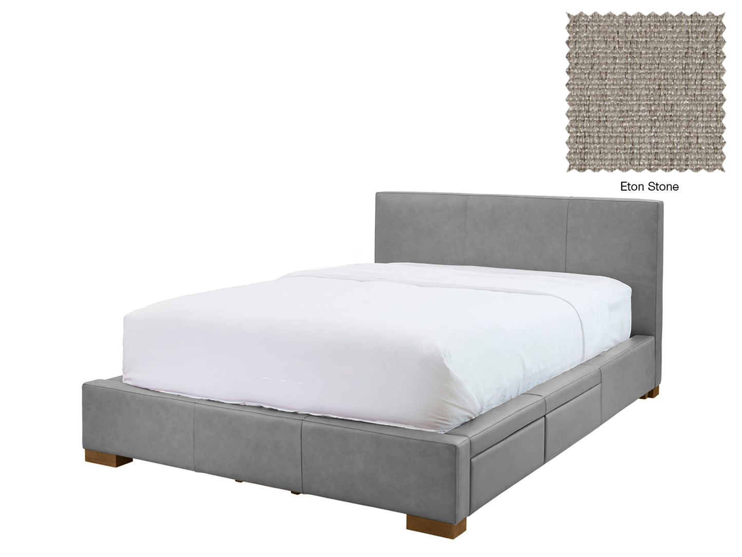 Moderna Bed With 2 Drawers Right