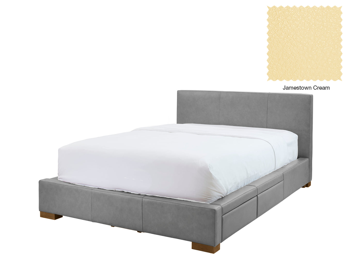 Moderna Bed With 2 Drawers Right