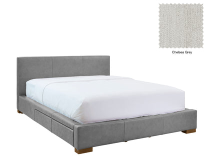 Moderna Bed With 2 Drawers Left