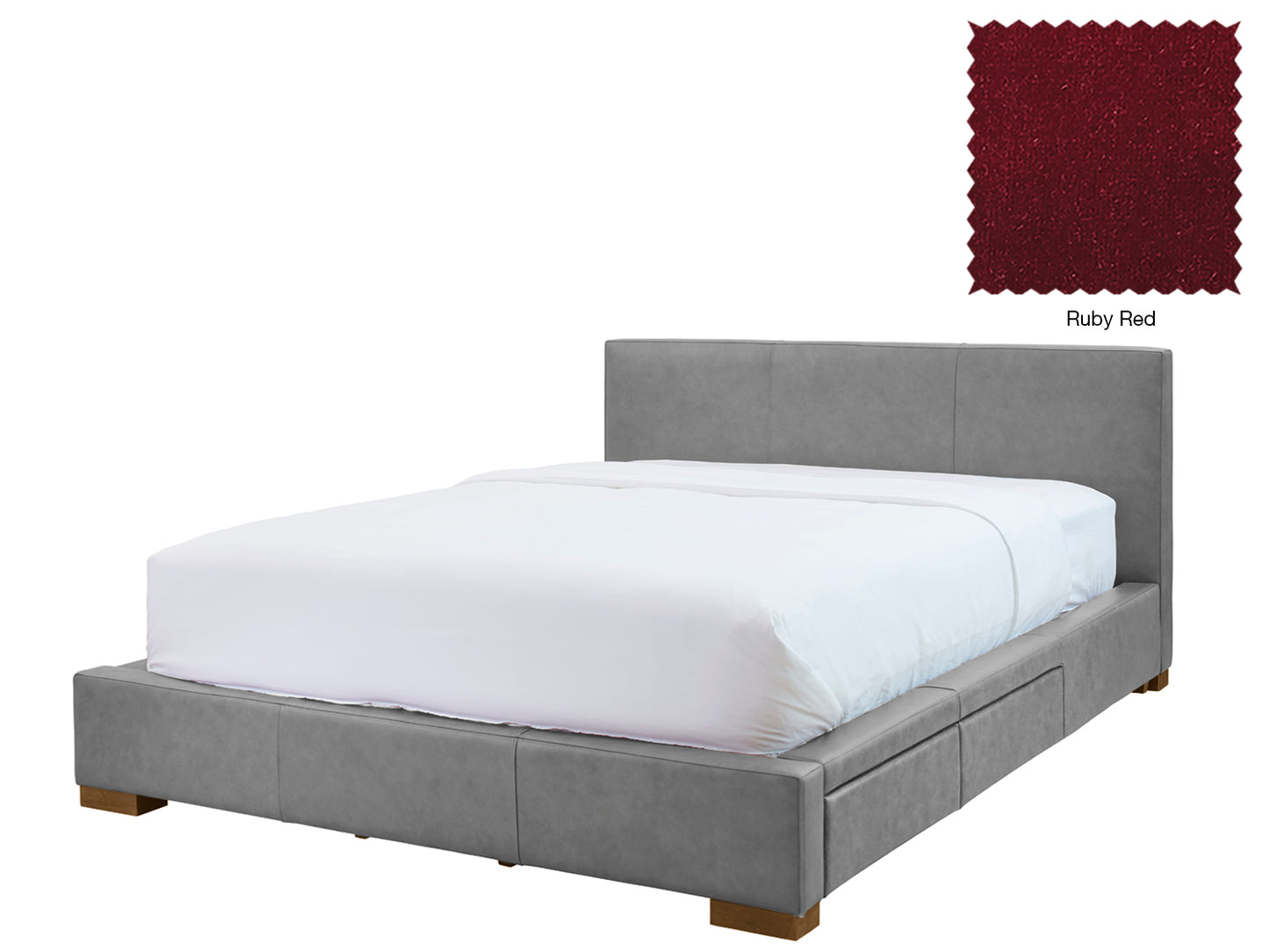 Moderna Bed With 2 Drawers Right
