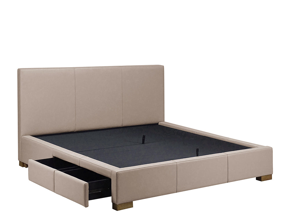 Moderna Bed With 2 Drawers Left