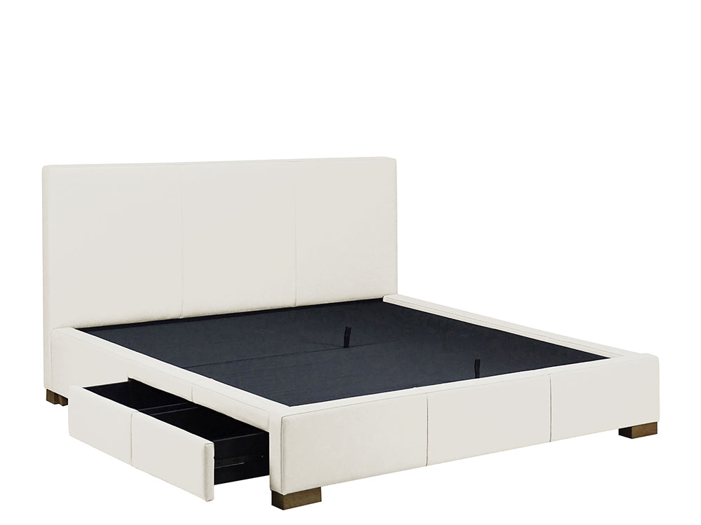 Moderna Bed With 2 Drawers Left