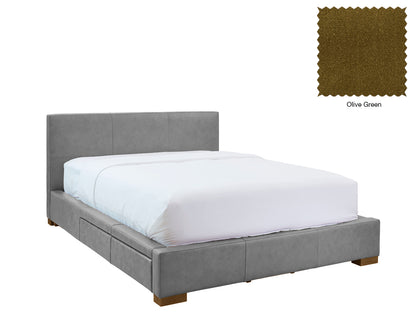 Moderna Bed With 2 Drawers Left