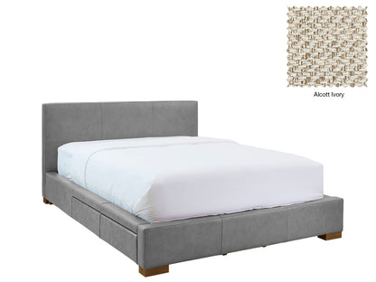 Moderna Bed With 2 Drawers Left