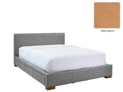 Moderna Bed With 2 Drawers Left
