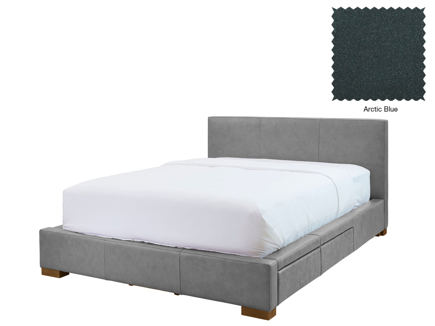 Moderna Bed With 2 Drawers Right