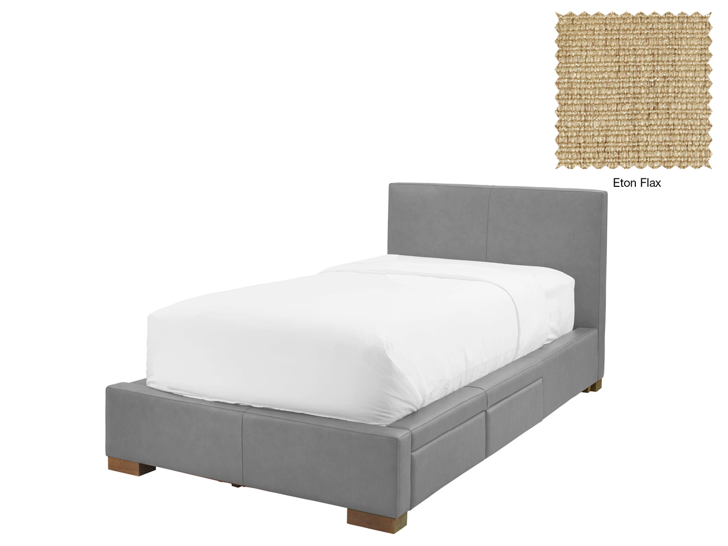 Moderna Bed With 2 Drawers Right