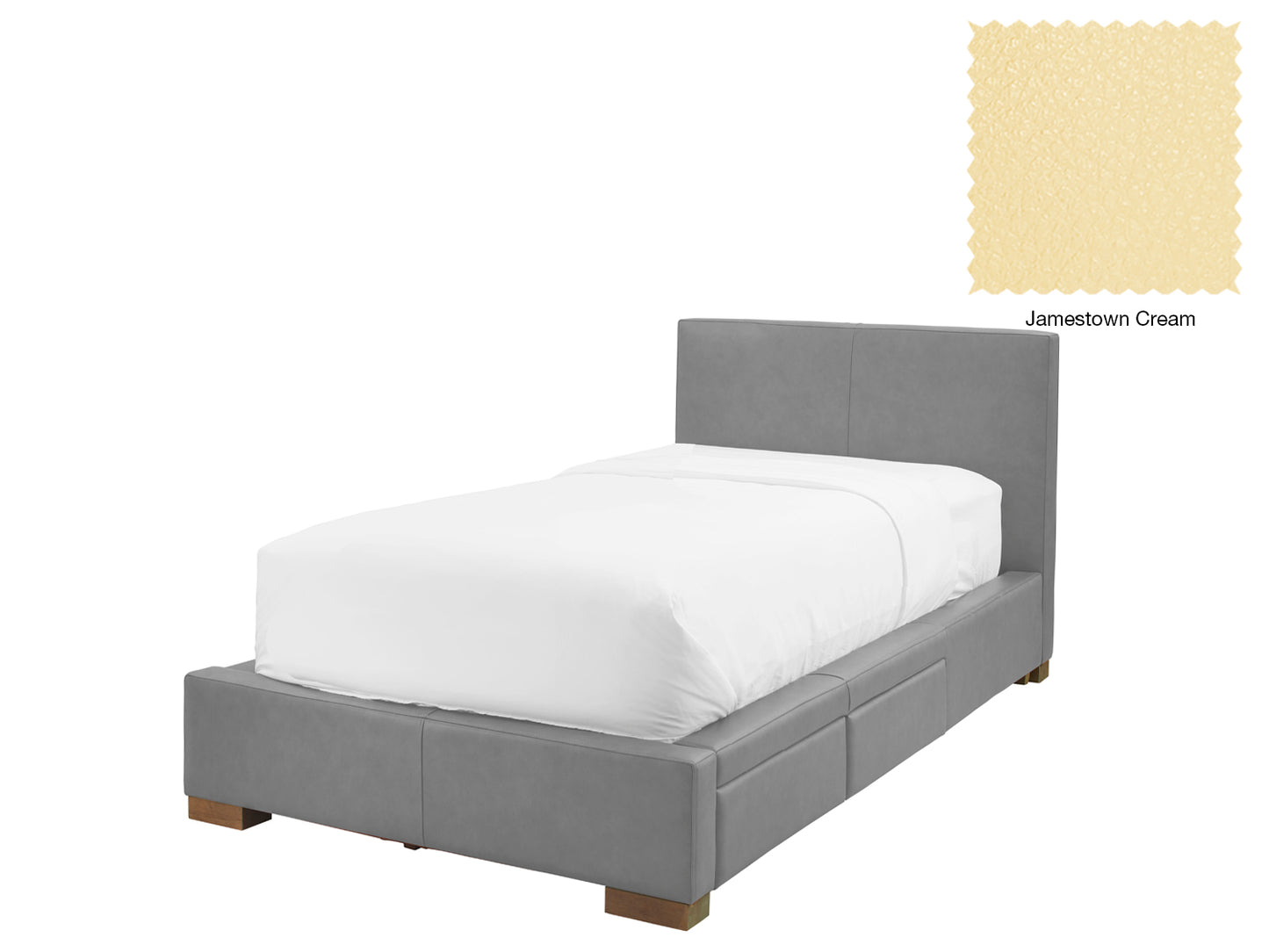 Moderna Bed With 2 Drawers Right