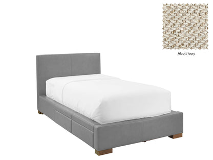 Moderna Bed With 2 Drawers Left