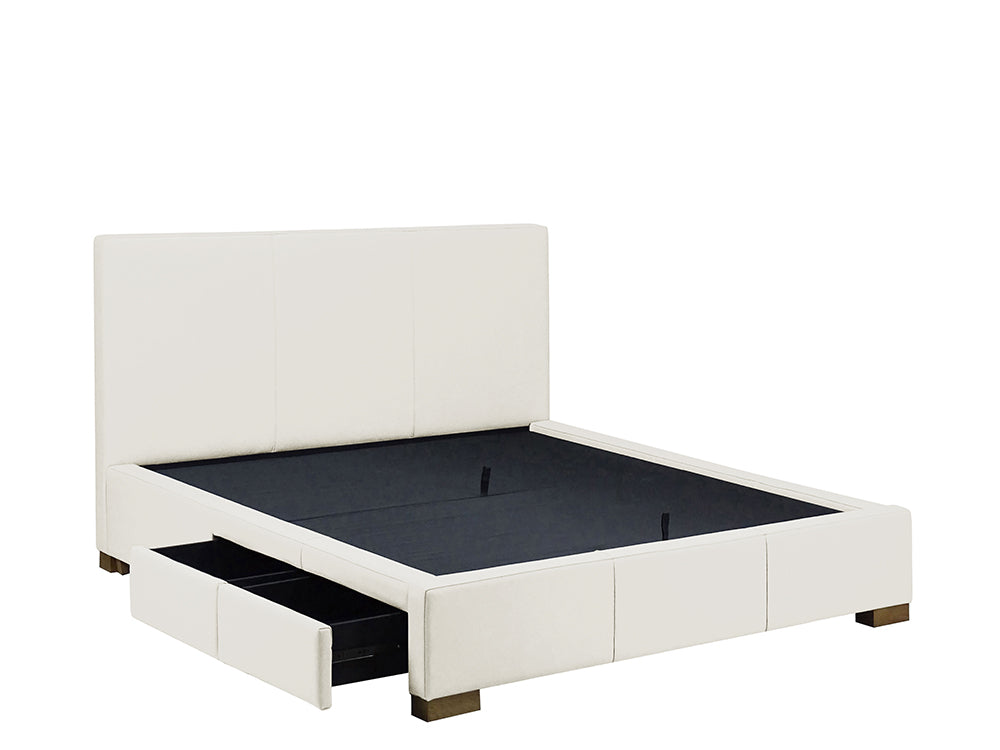 Moderna Bed With 2 Drawers Left