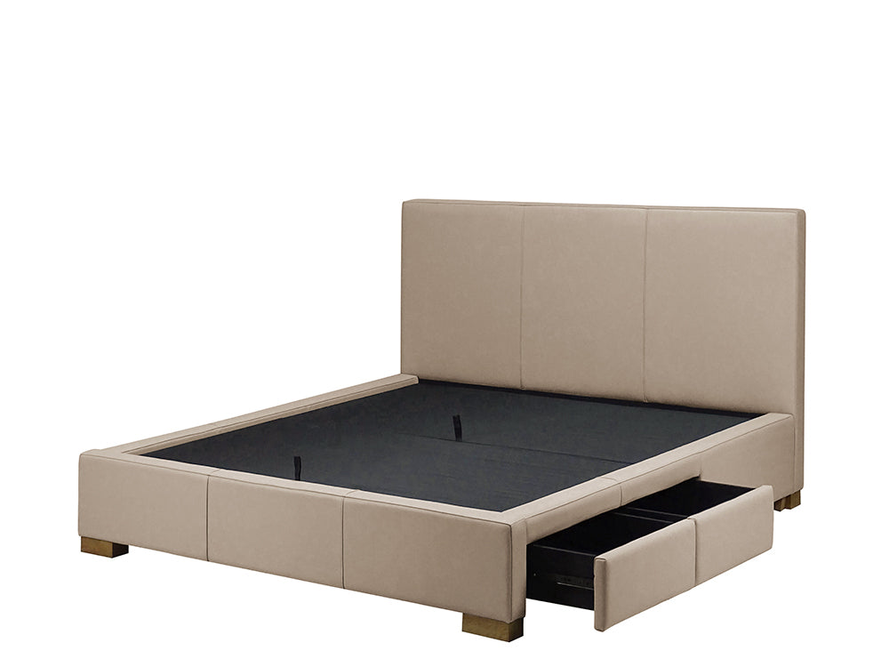 Moderna Bed With 2 Drawers Right