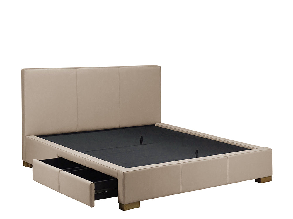 Moderna Bed With 2 Drawers Left