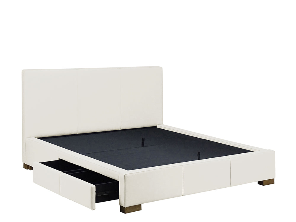Moderna Bed With 2 Drawers Left