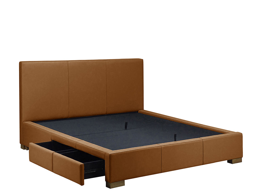 Moderna Bed With 2 Drawers Left